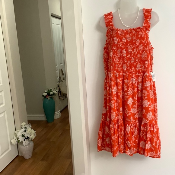 Dex NWT Orange Sun Dress XL - Picture 2 of 8